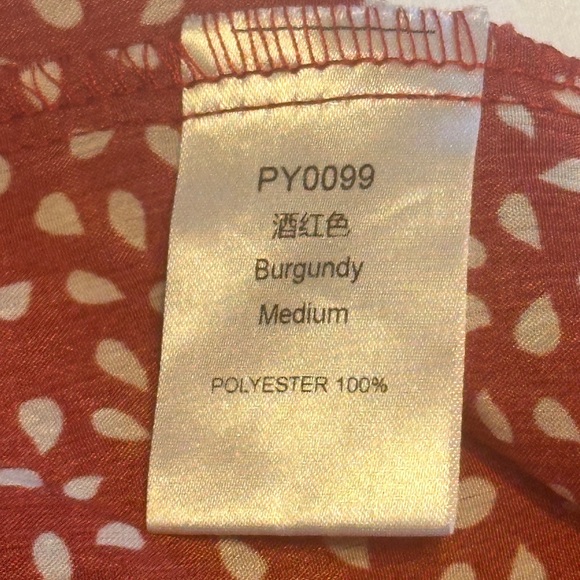 Red Ruffle Mini Dress - Picture 4 of 4